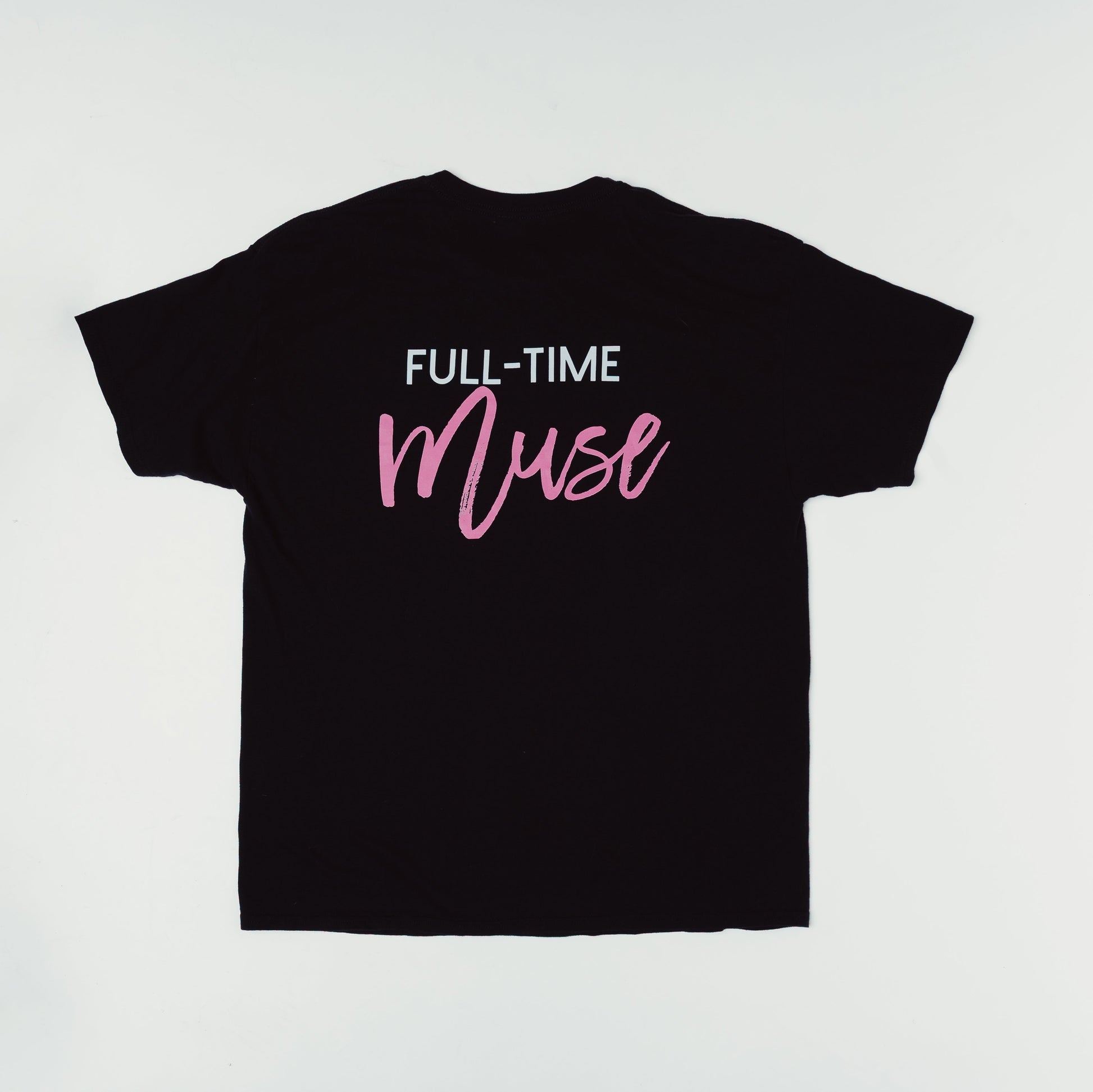 Full-Time Muse Statement Tee: Black