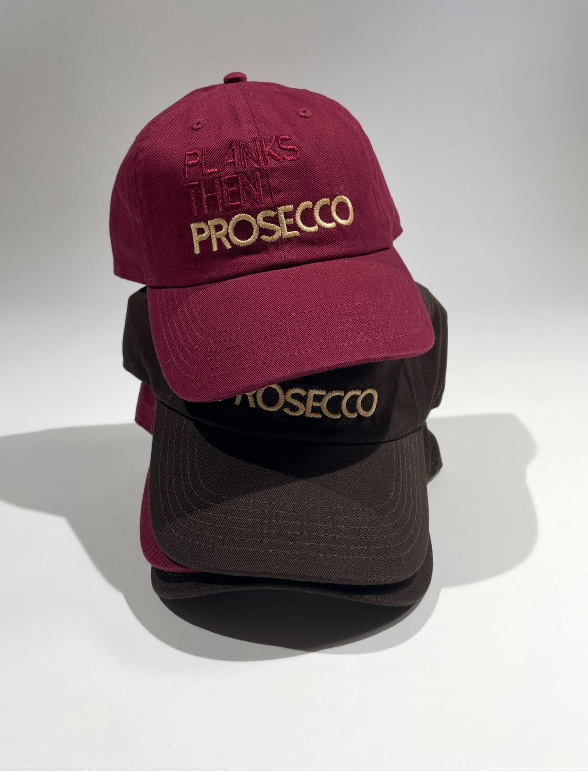 Planks then Prosecco Hat: Cherry