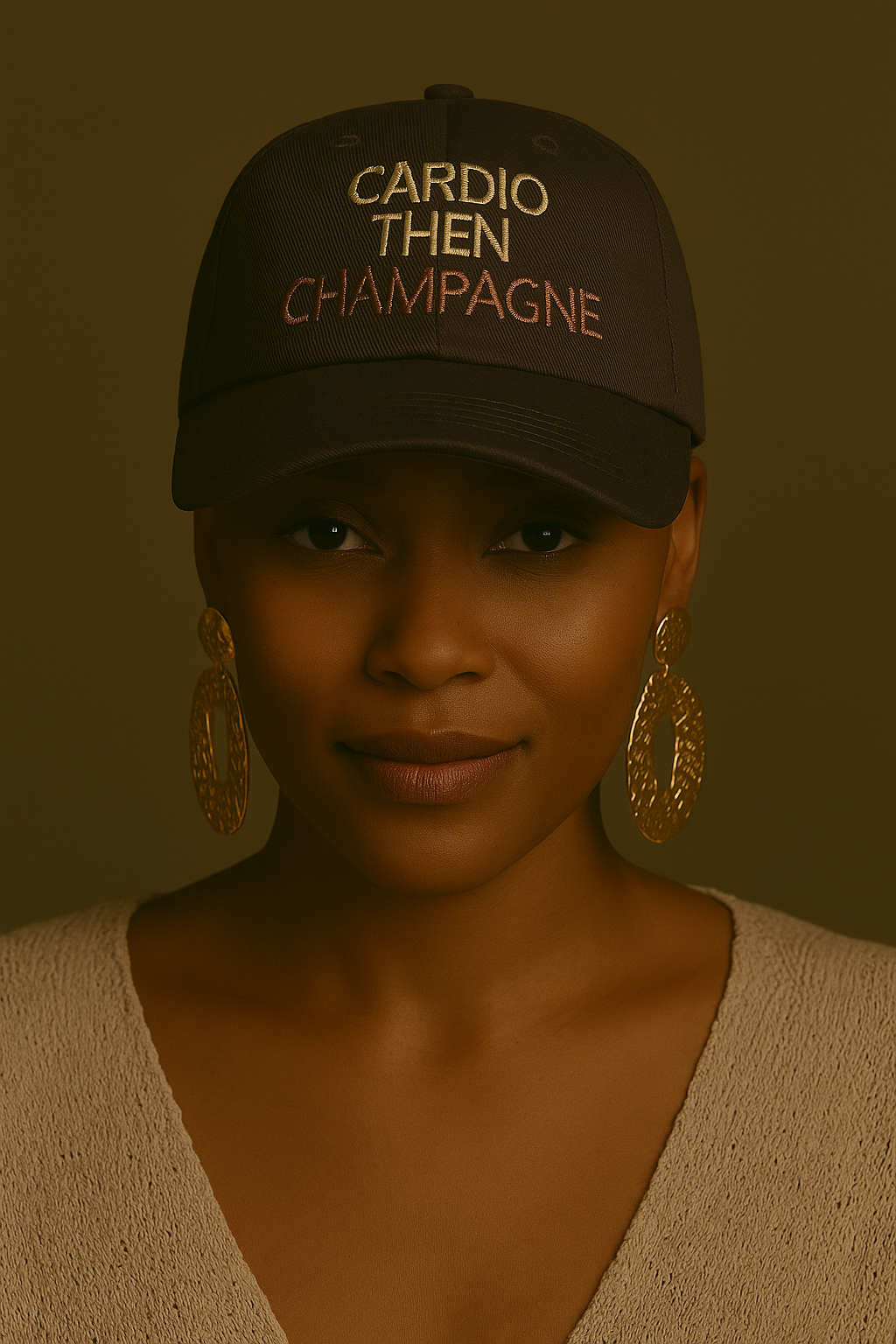 Cardio then Champagne hat : Mocha
