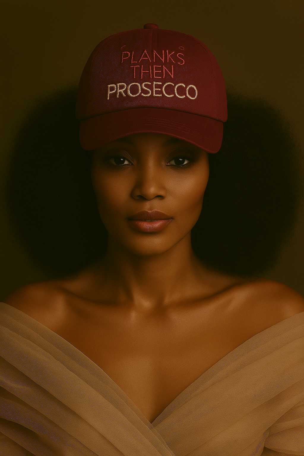 Planks then Prosecco Hat: Cherry