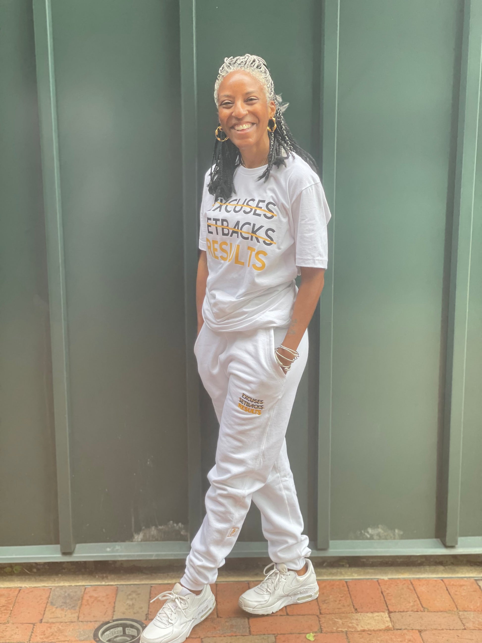 RESULTS T-Shirt: White & Yellow