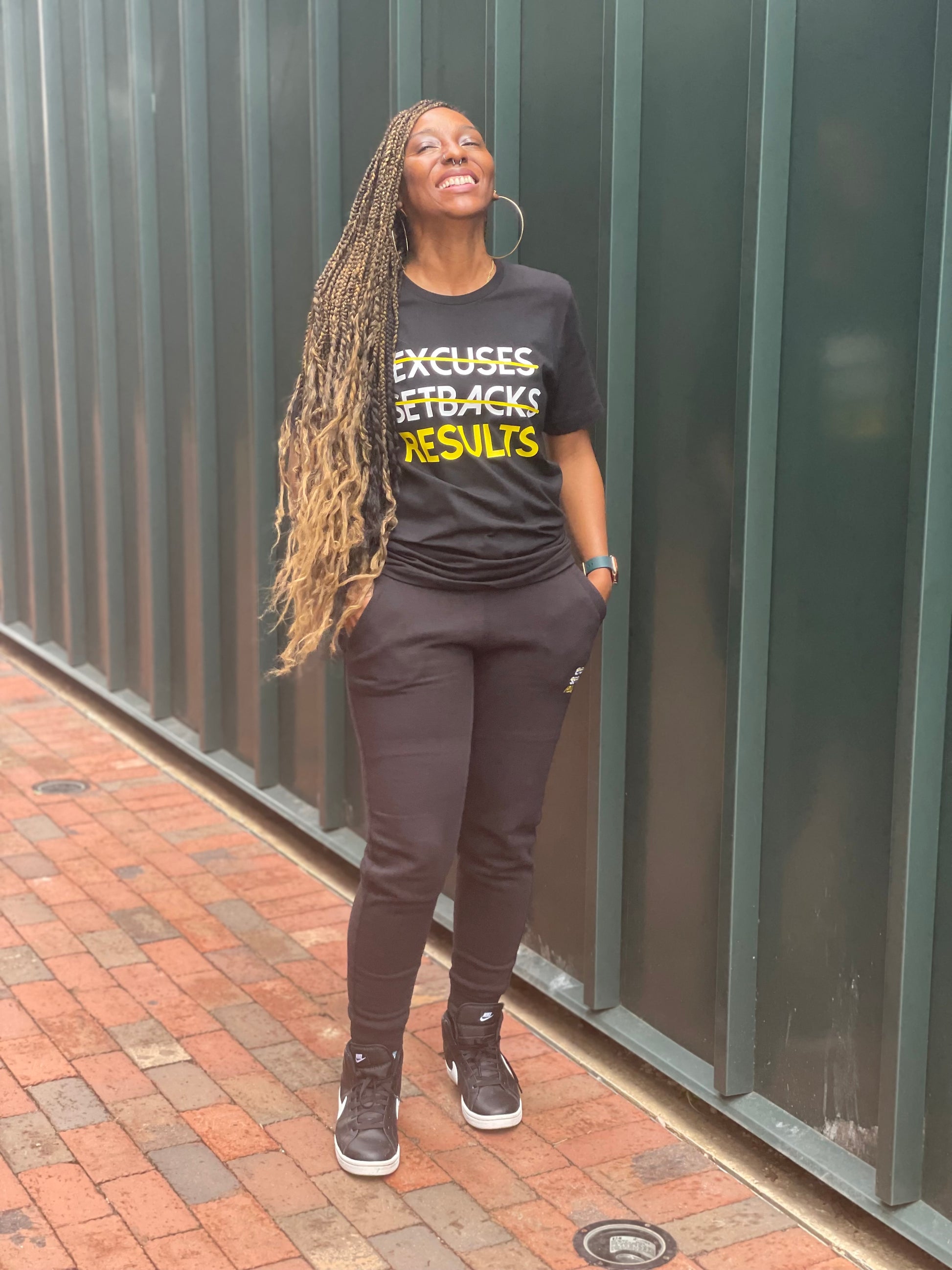 RESULTS T- Shirt: Black & Yellow