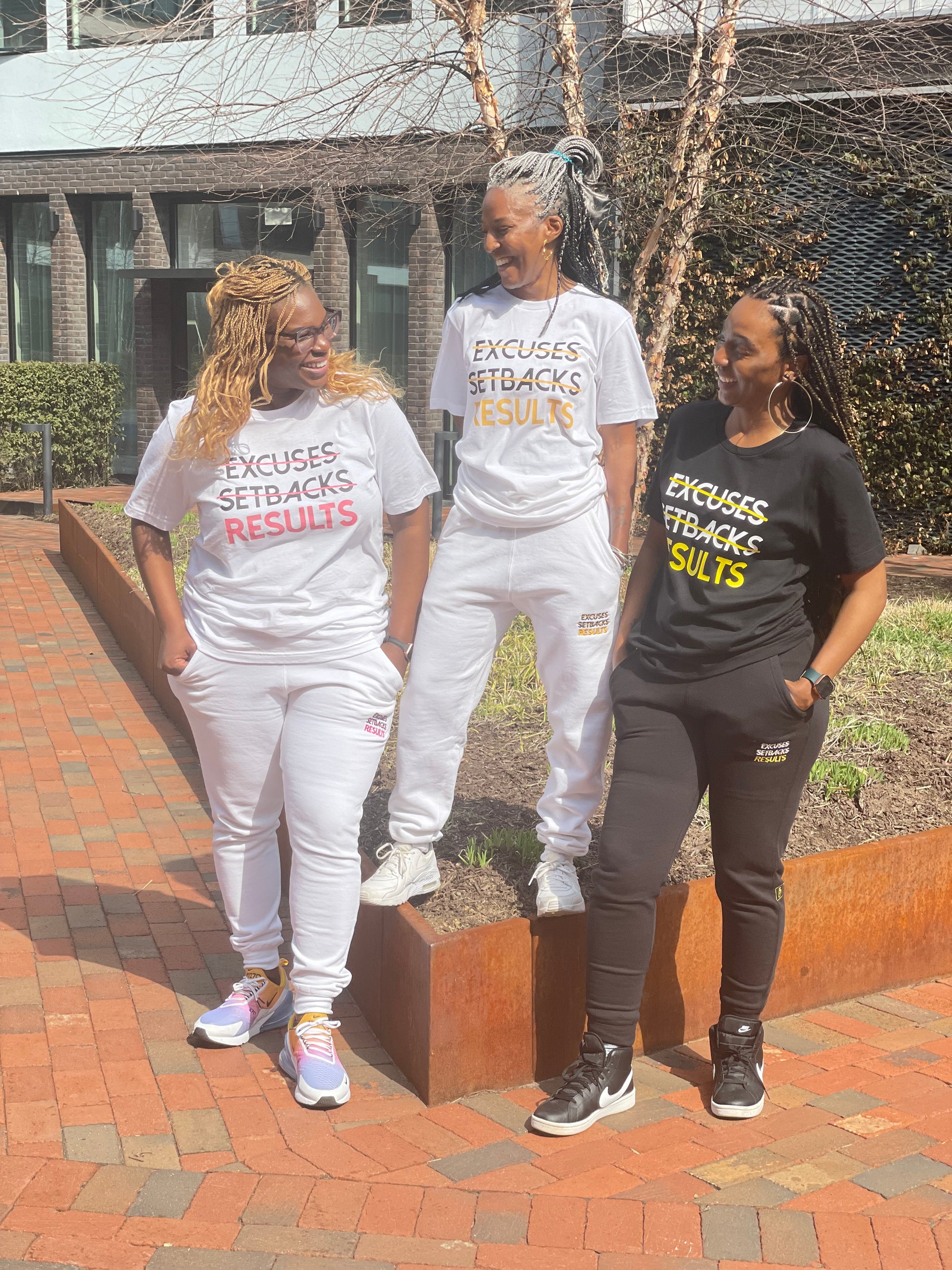 RESULTS T-Shirt: White & Yellow