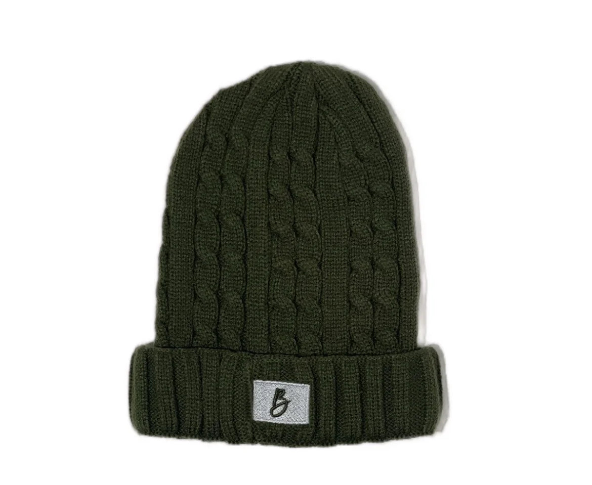 Legendary Beanie: Olive & White