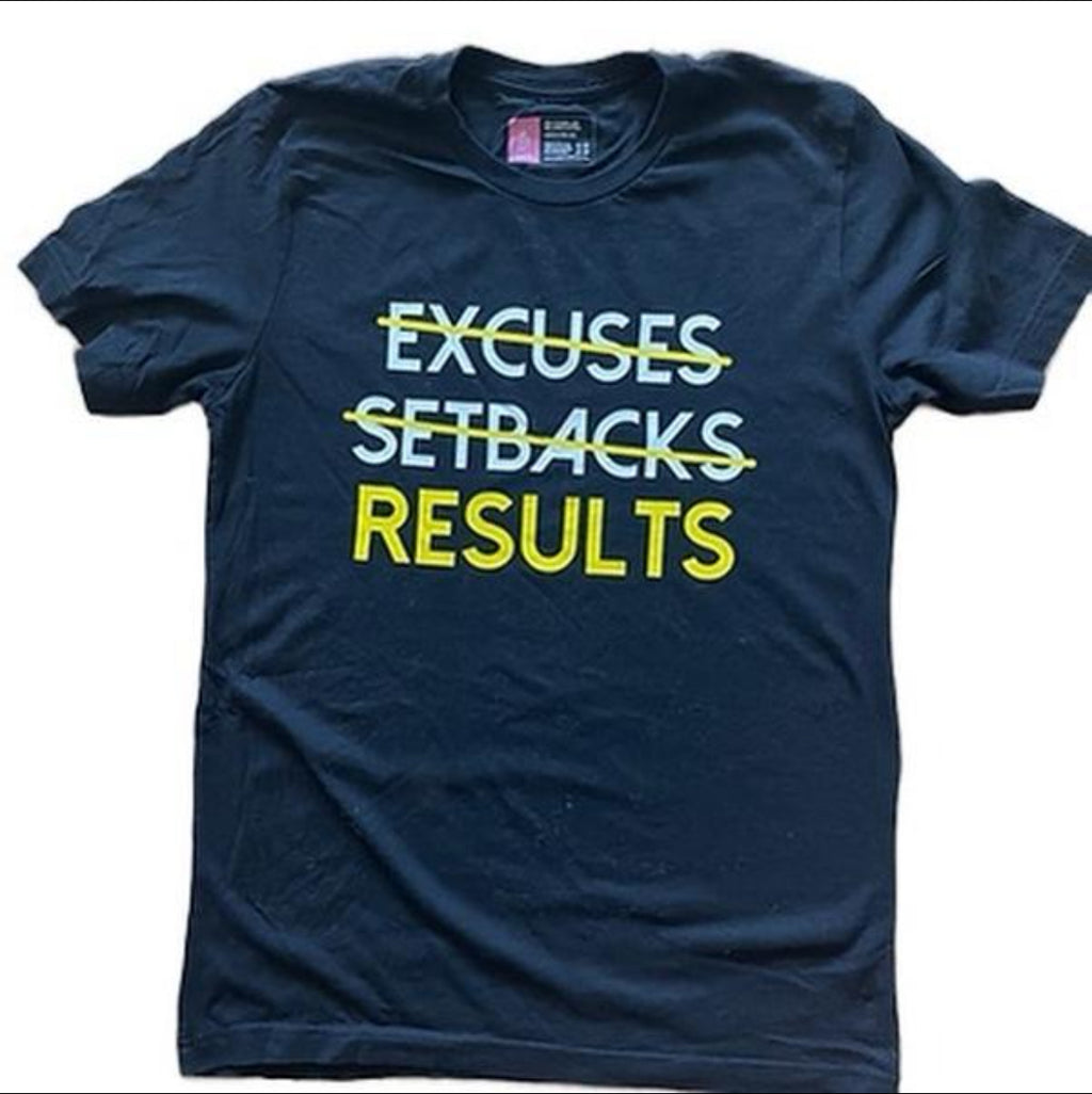 RESULTS T- Shirt: Black & Yellow