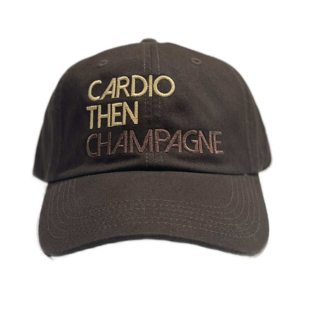Cardio then Champagne hat : Mocha